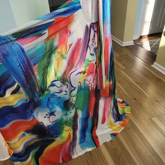 Latiste by Amy Open Back Maxi Dress Size Large - Picture 12 of 15